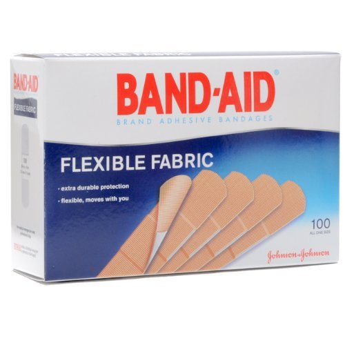 Band-Aid® Flexible Fabric Tan Adhesive Strip Tan 1" x 3" 1 Each