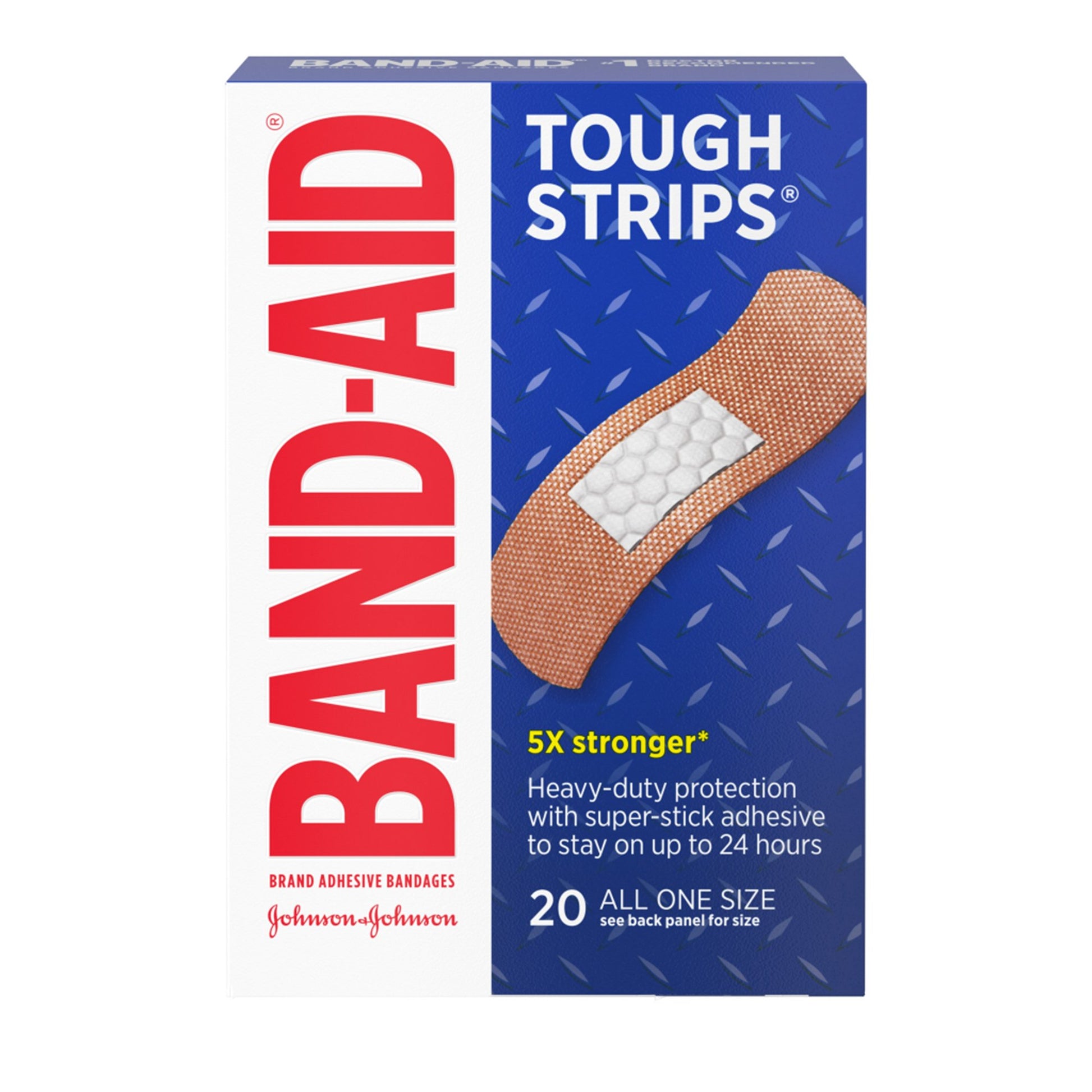 Band-Aid® Tough Strips™ Adhesive Strip Tan Box of 20 