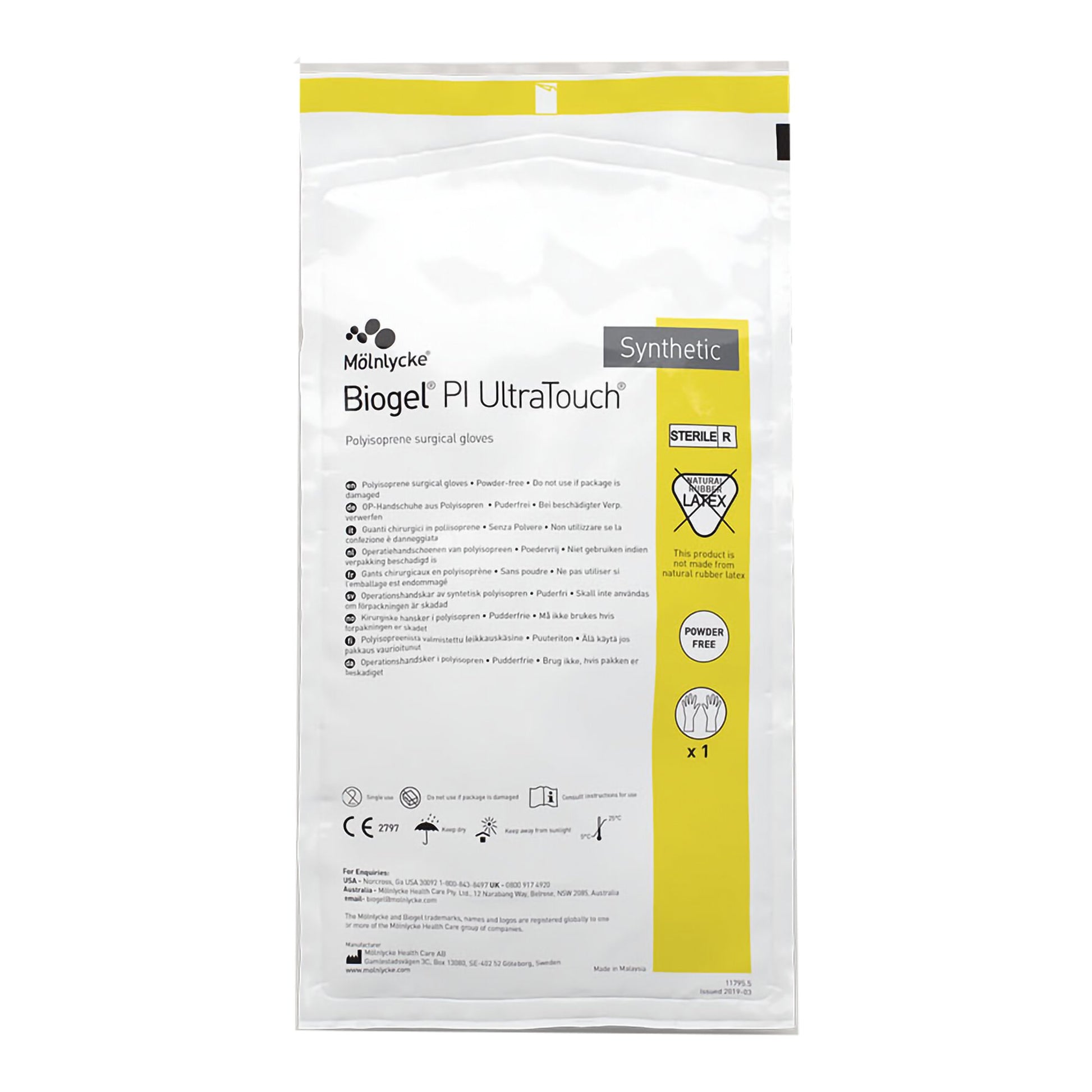 Biogel® PI UltraTouch™ Polyisoprene Surgical Glove 6 Box of 50 