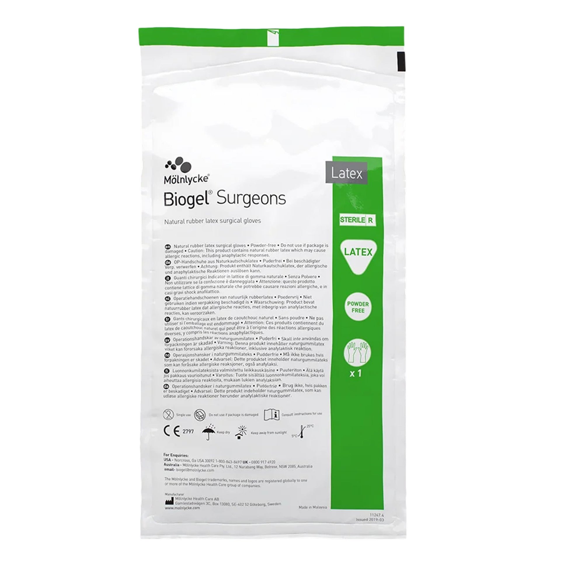 Biogel® Surgeons Latex Surgical Glove 6 1 Pair 