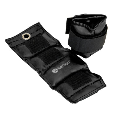 Body Sport® Wrist & Ankle Cuff Weights- Black 1.5 Lbs. 