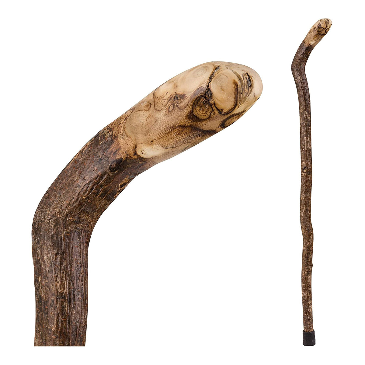Brazos™ Assorted Hardwood Knob Root Rustic Walking Cane Natural Hardwood 37" 