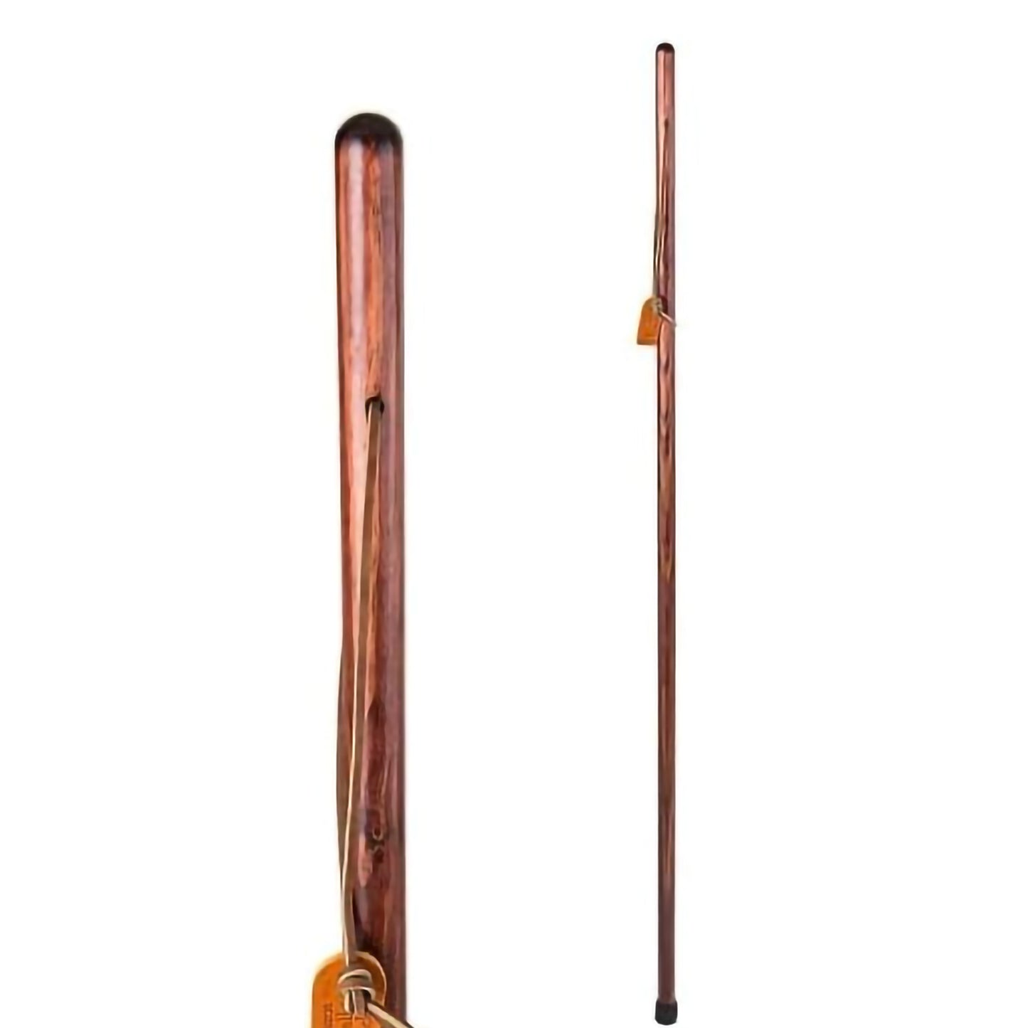 Brazos™ Traditional Straight Pine Handcrafted Walking Stick Red 55" 