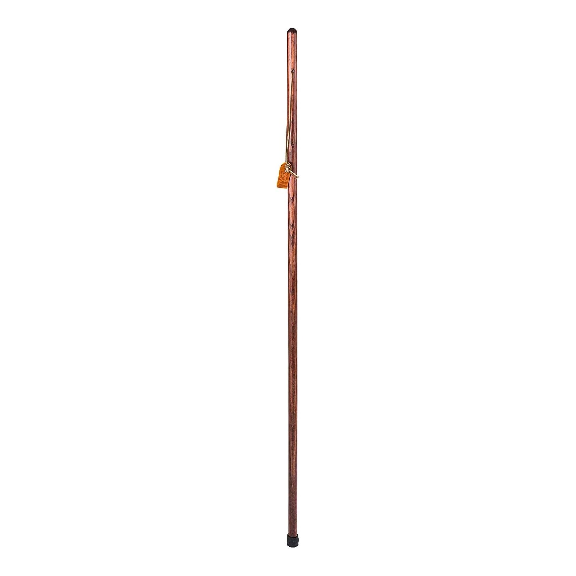 Brazos™ Traditional Straight Pine Handcrafted Walking Stick Red 55" 