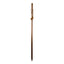 Brazos™ Traditional Straight Pine Handcrafted Walking Stick Red 55" 