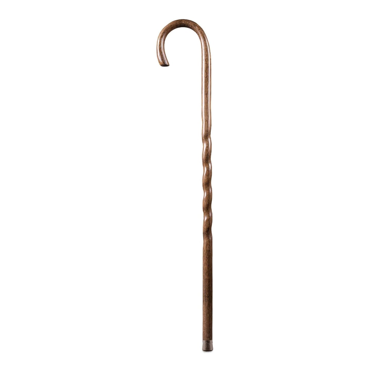 Brazos™ Twisted Oak Handcrafted Walking Stick Traditional Brown Oak 37"