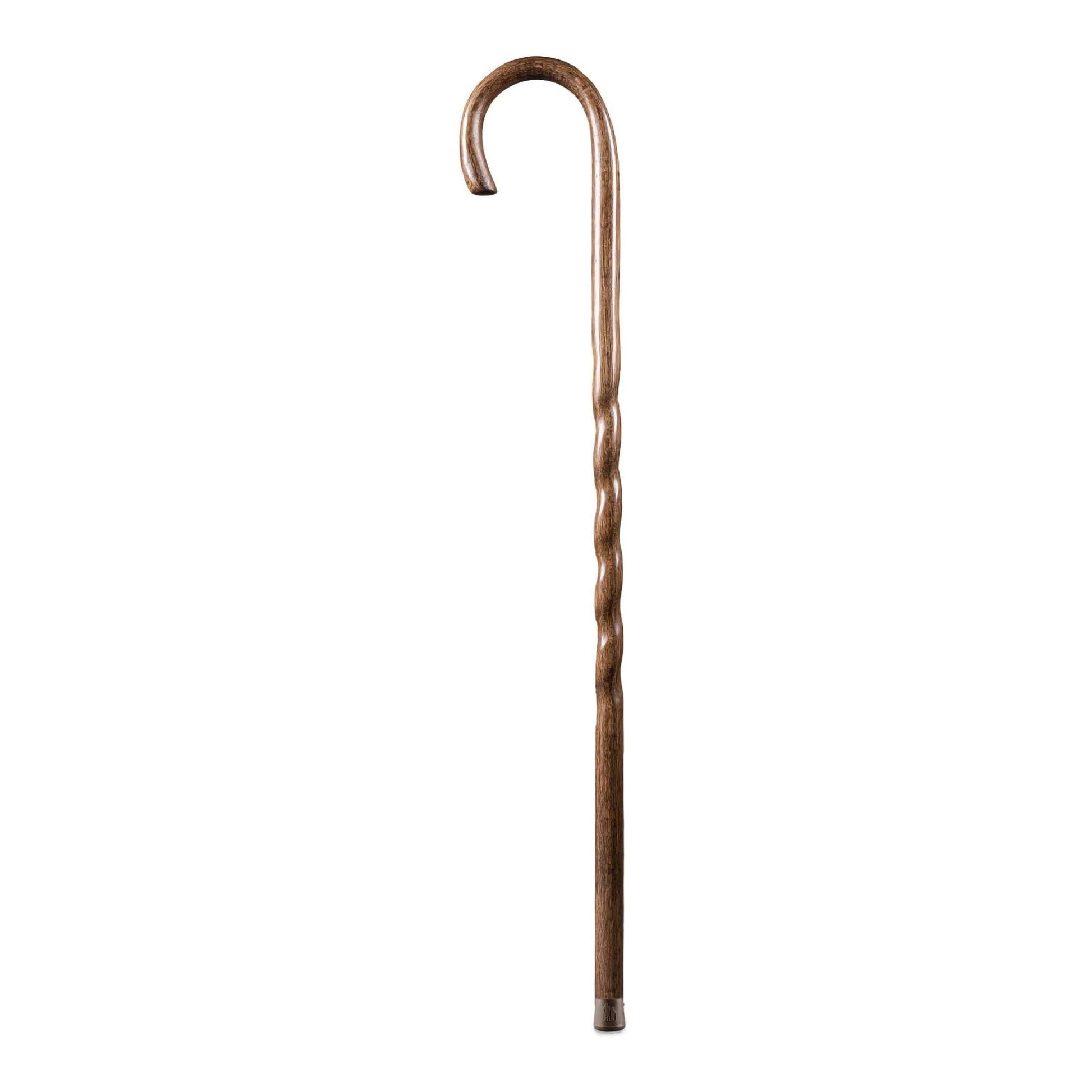 Brazos™ Twisted Oak Handcrafted Walking Stick Traditional Brown Oak 37"