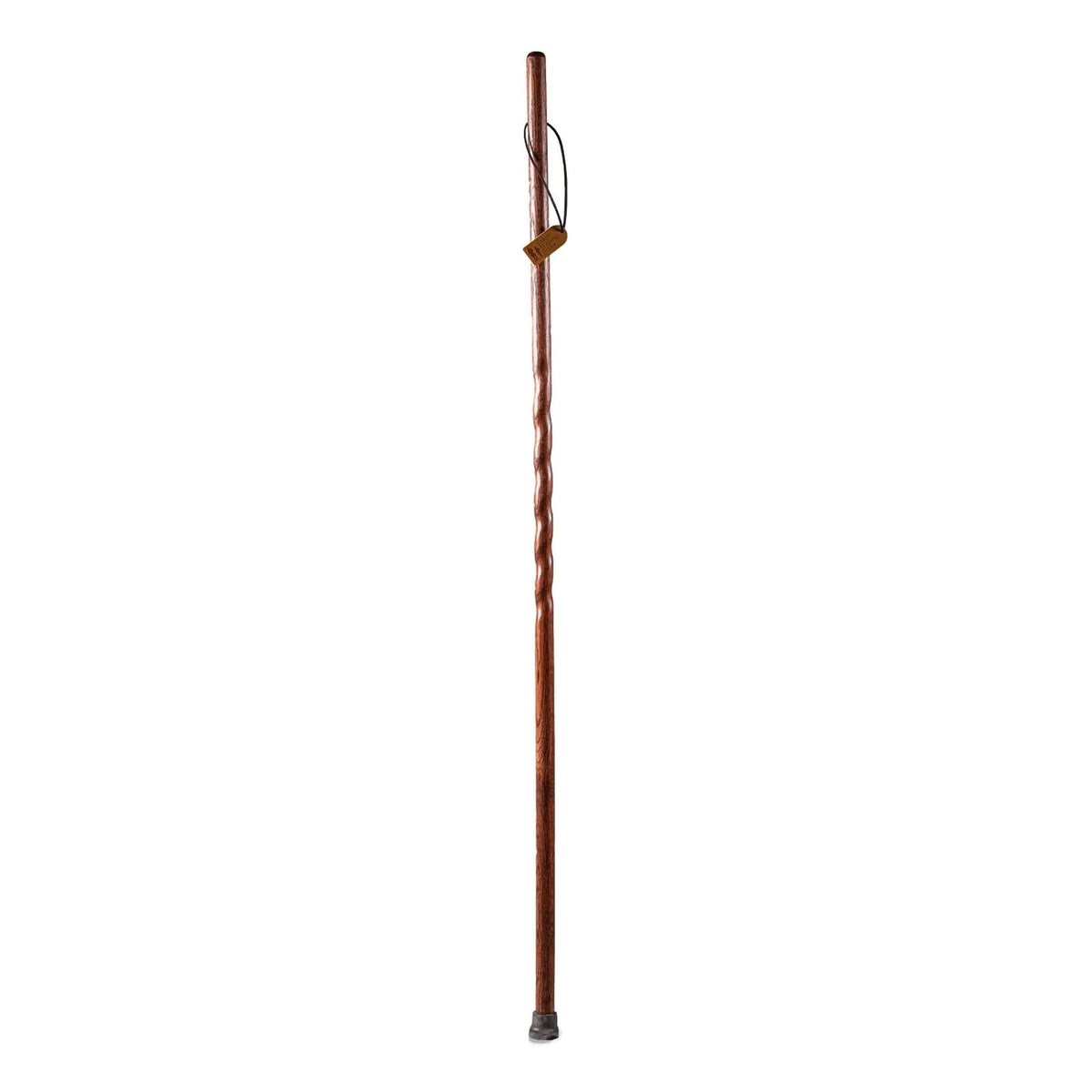 Brazos™ Twisted Oak Handcrafted Walking Stick Traditional Brown Oak 37"