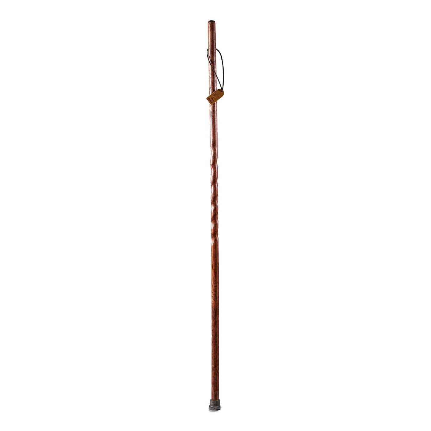 Brazos™ Twisted Oak Handcrafted Walking Stick Traditional Brown Oak 37"