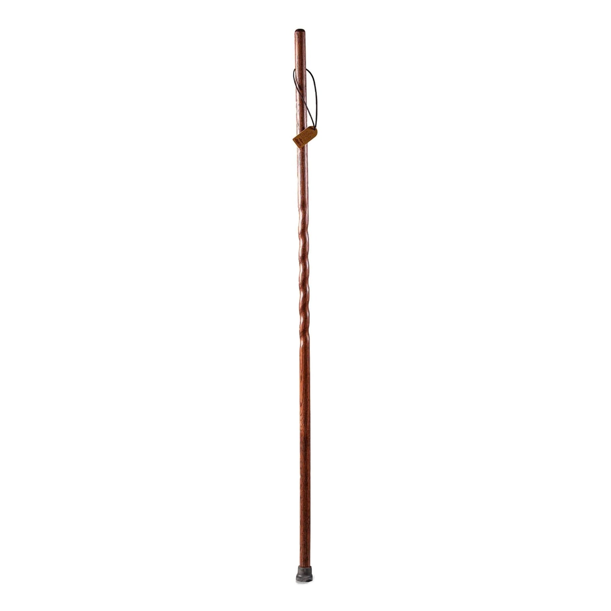 Brazos™ Twisted Oak Handcrafted Walking Stick Traditional Brown Oak 37"