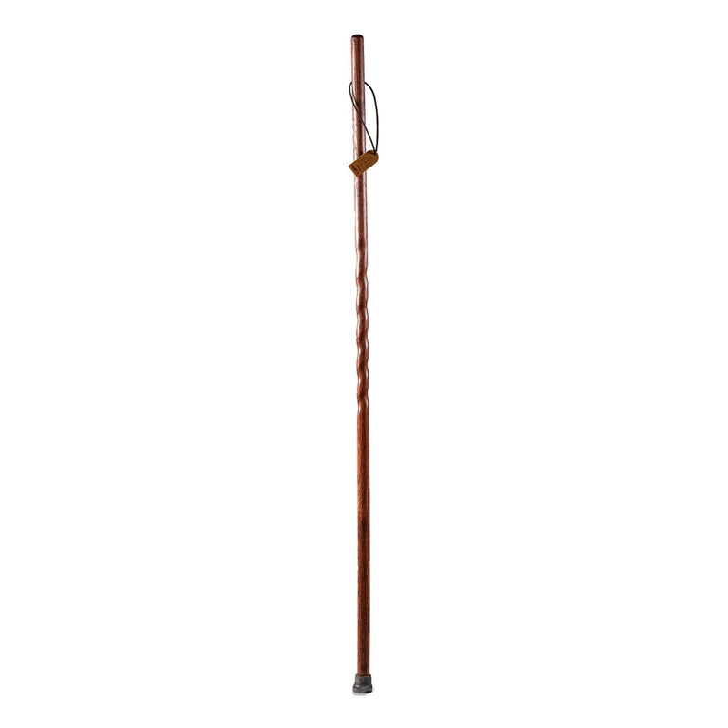 Brazos™ Twisted Oak Handcrafted Walking Stick Traditional Brown Oak 37"