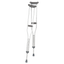 Breg Aluminum Underarm Crutches 5'10" – 6'6" 