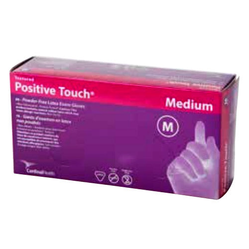 Cardinal Health Positive Touch® Latex Exam Gloves M Case of 1000 