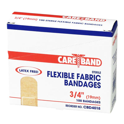 Careband™ Tan Fabric Adhesive Strip Tan 3/4" x 3" Box of 100