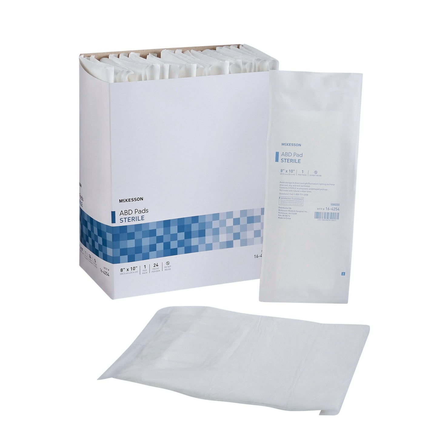 CareStock Abdominal Pad 5" x 9" Nonwoven Cellulose Case of 400