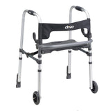 Clever-Lite LS Aluminum Dual Release Folding Walker 