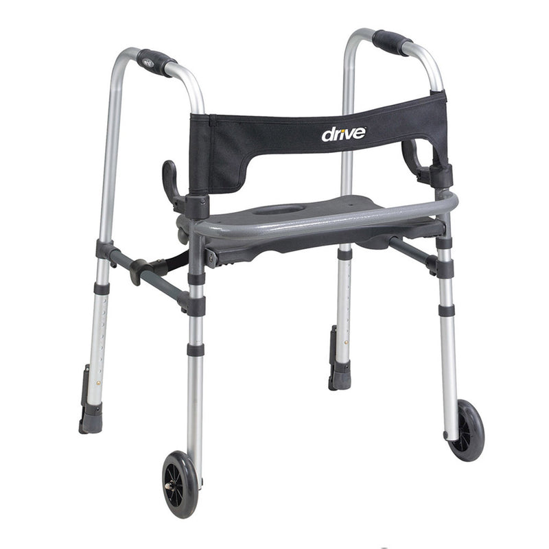 Clever-Lite LS Aluminum Dual Release Folding Walker 