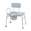 Combination Padded Transfer Bench/Commode 
