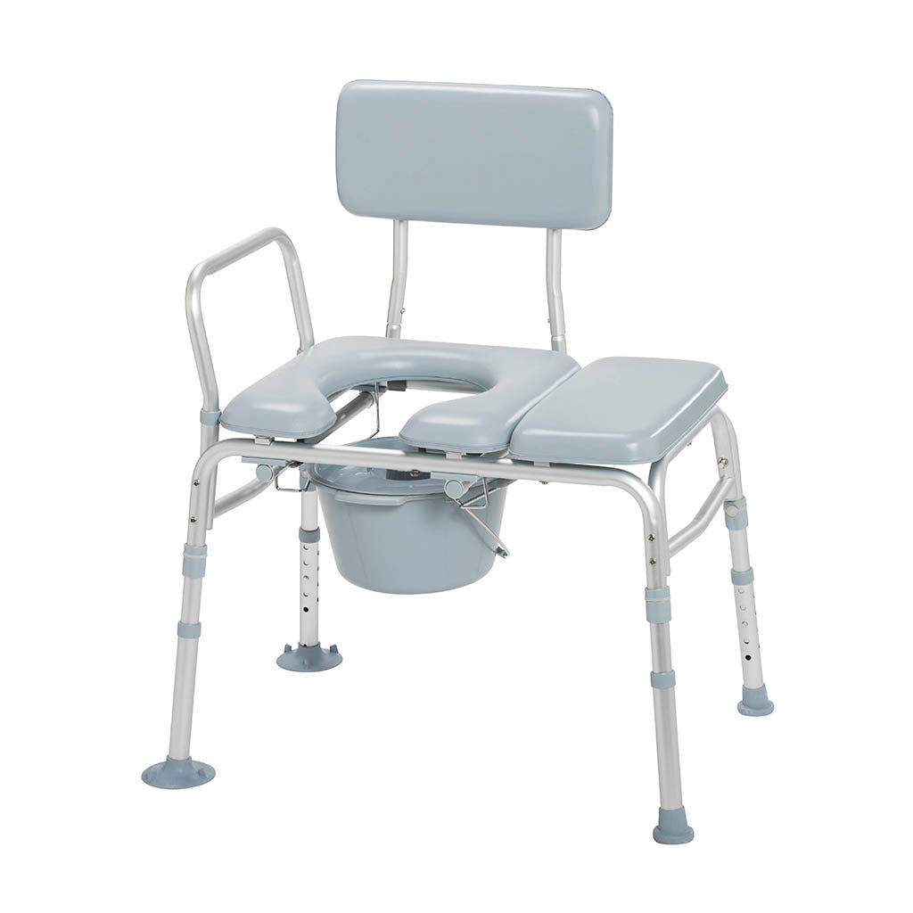 Combination Padded Transfer Bench/Commode 