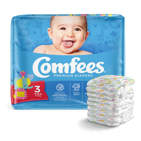 Comfees® Baby Diapers Up to 10 lbs. Bag of 42 
