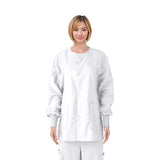 ComfortEase Unisex Crew-Neck Warm-Up Jackets Black 2XS 