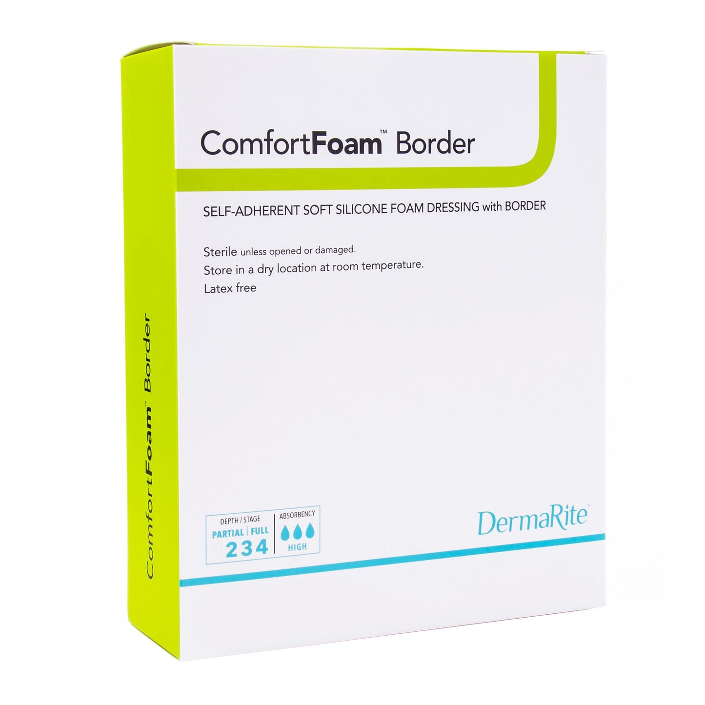 ComfortFoam™ Border - Self-Adherent Soft Silicone Foam Dressing with Border 2" x 2" 1 Each 