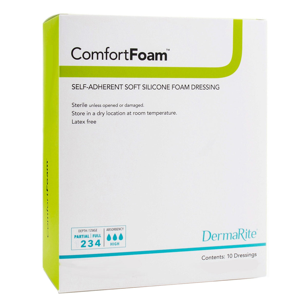 ComfortFoam™ - Self Adherent Soft Silicone Foam Dressing 3" x 3" 1 Each 
