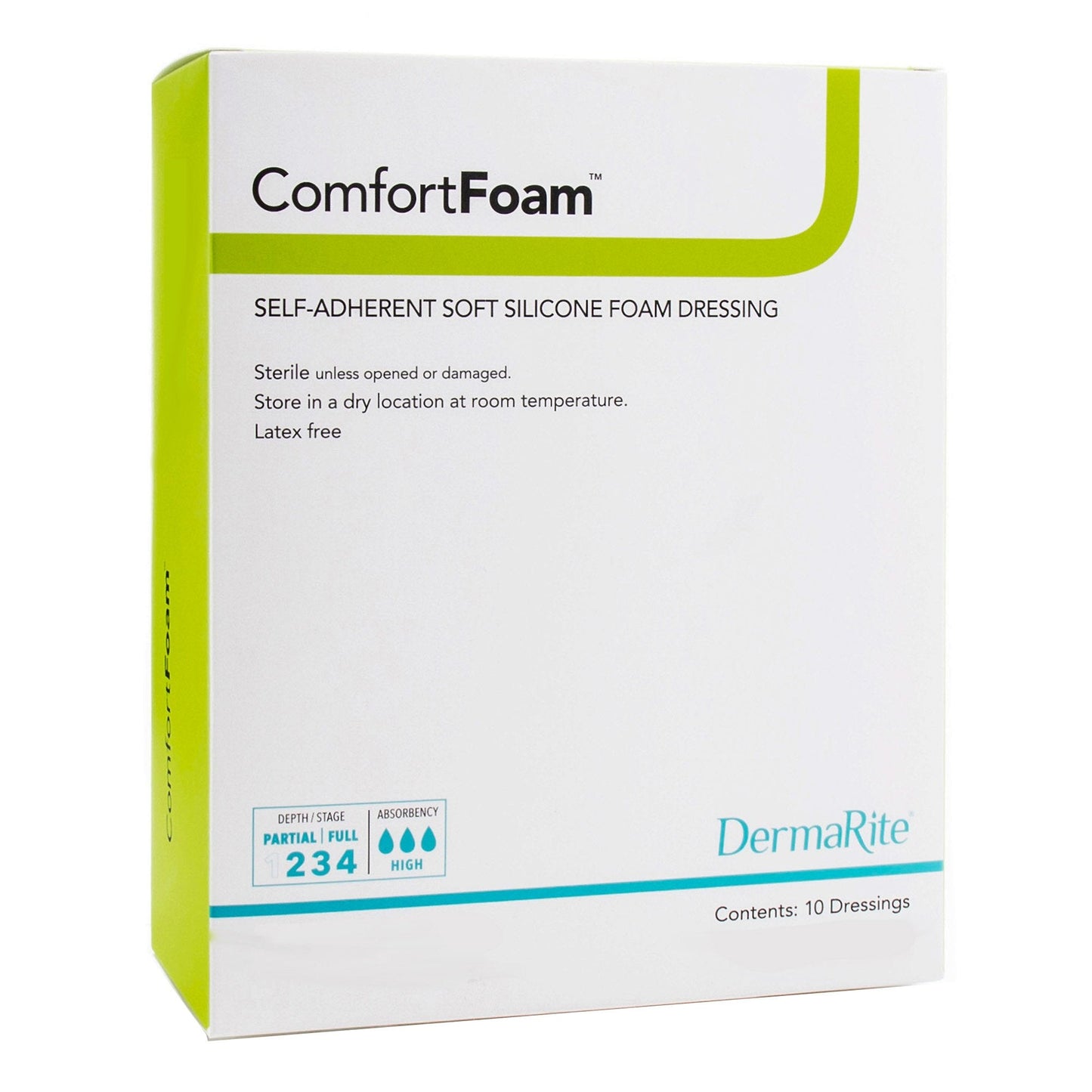 ComfortFoam™ - Self Adherent Soft Silicone Foam Dressing 3" x 3" 1 Each 