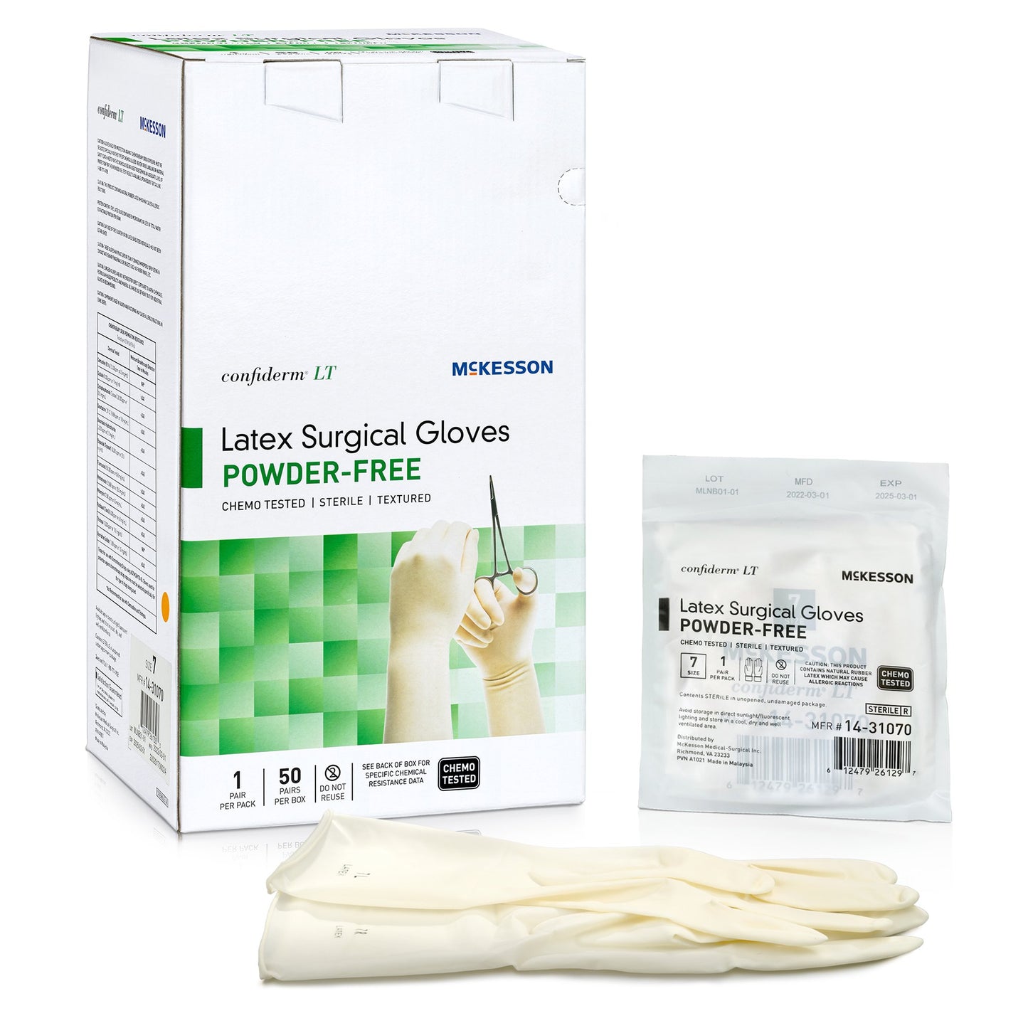 Confiderm® LT Latex Surgical Glove 6 Box of 50 