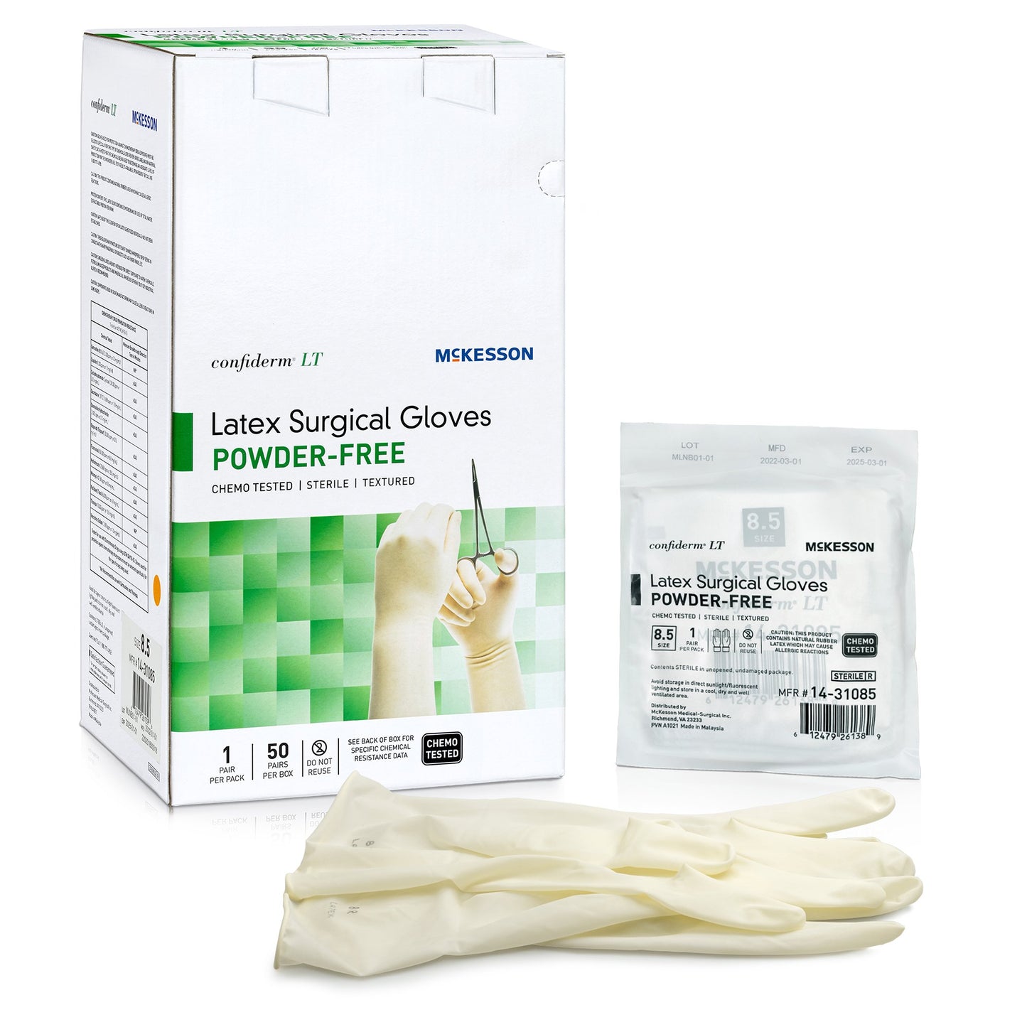 Confiderm® LT Latex Surgical Glove 6 Box of 50 