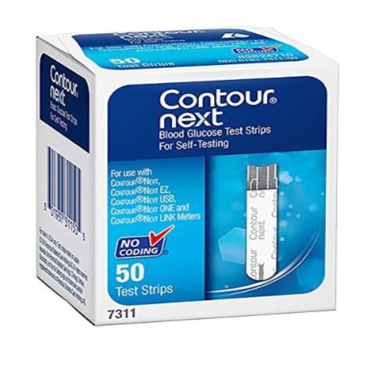 Contour Next Blood Glucose Test Strips Case of 50 
