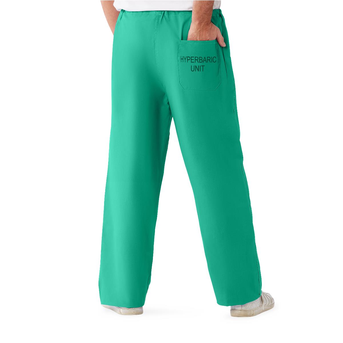 Medline 100% Cotton Hyperbaric Scrub Pants Ceil Blue S 