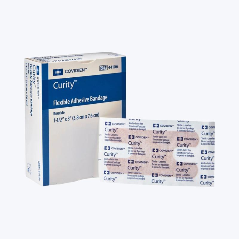 Curity™ Adhesive Strip Tan 1-1/2" x 3" Box of 30