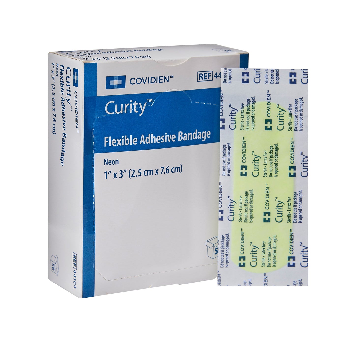 Curity™ Adhesive Strip Tan 1-1/2" x 3" Box of 30