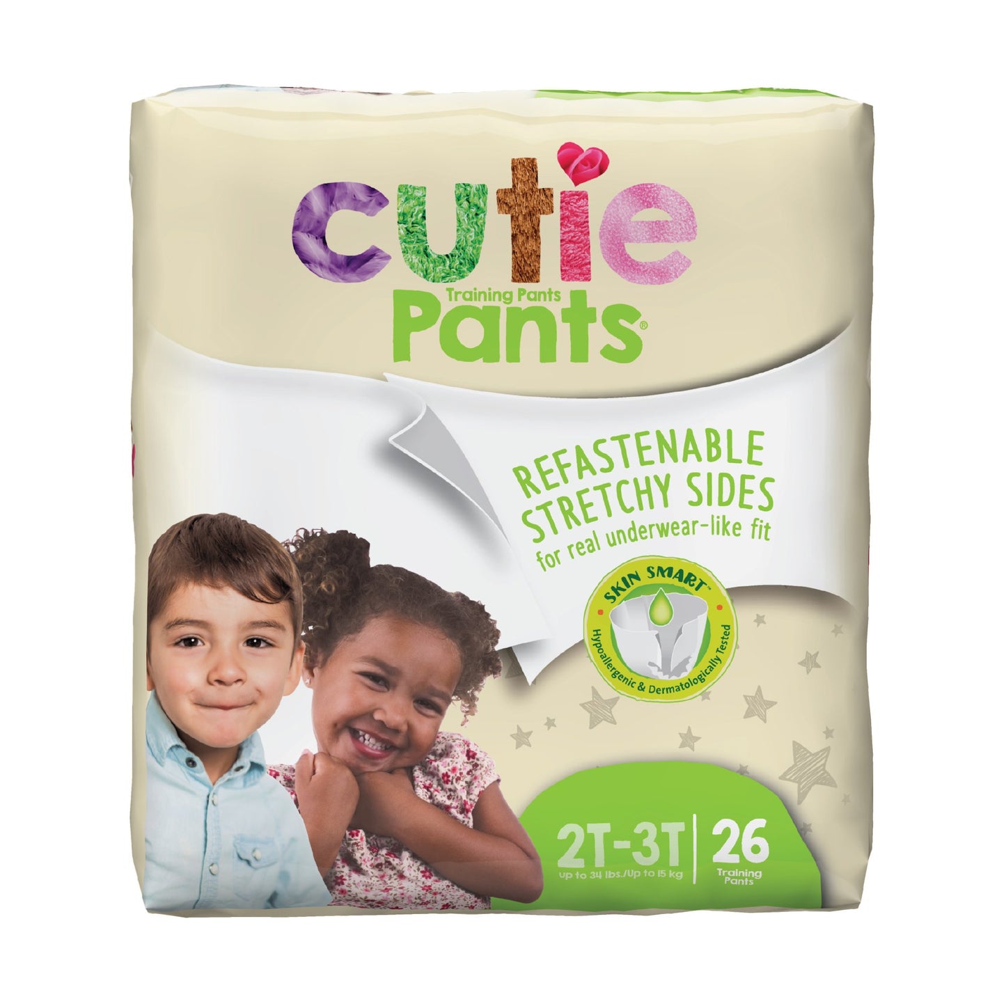 Cutie Pants® Unisex Training Pants Up to 34 lbs. Pack of 26 