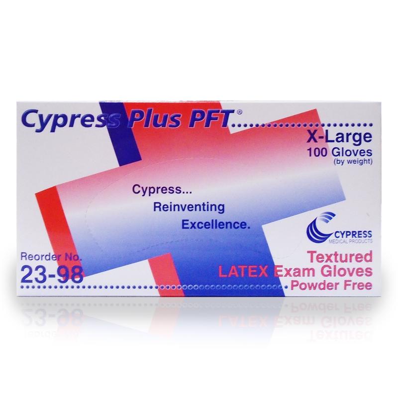 Cypress Plus® PFT Latex Exam Glove XS Box of 1 