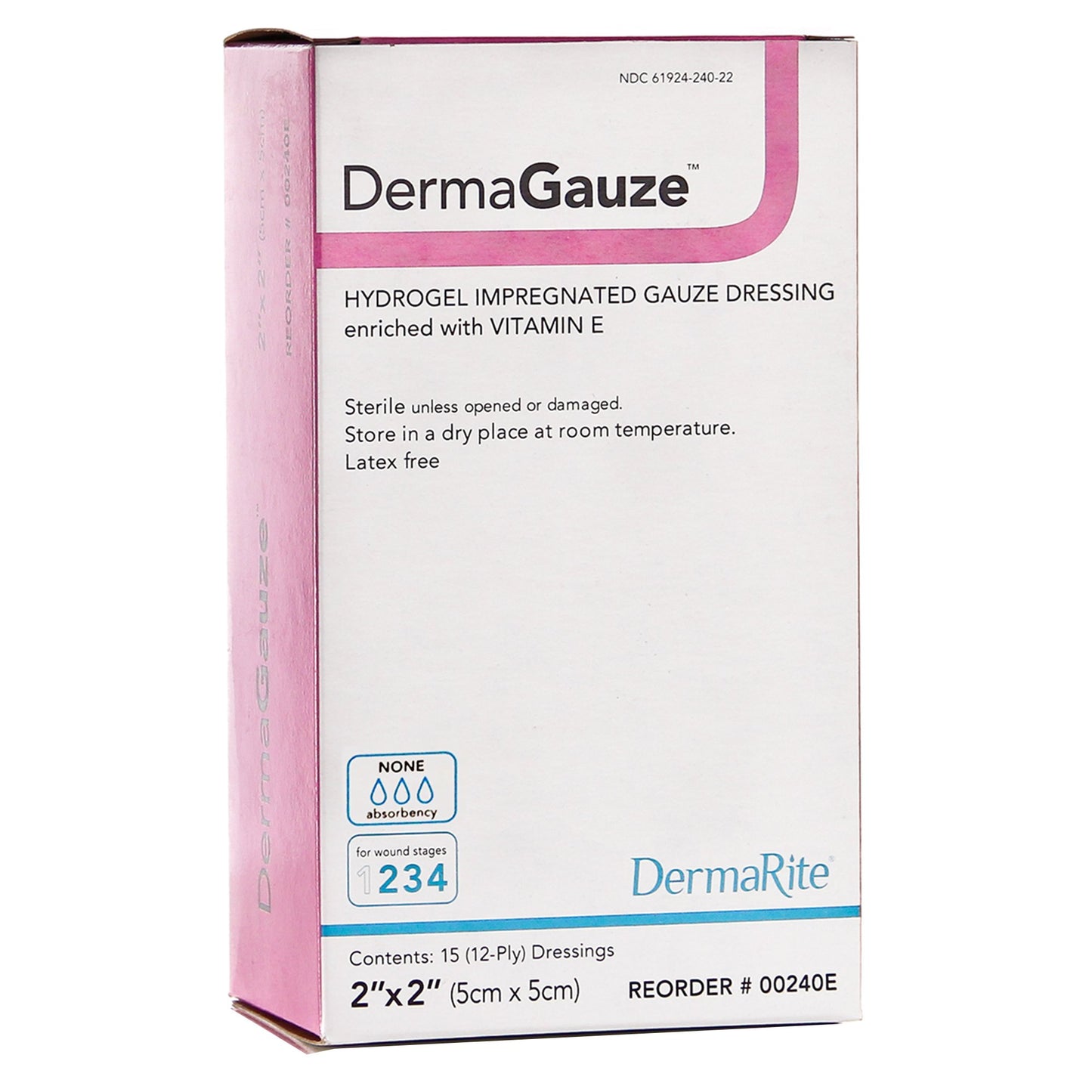 DermaGauze® Hydrogel Impregnated Gauze Dressing with Vitamin E 1 Each 