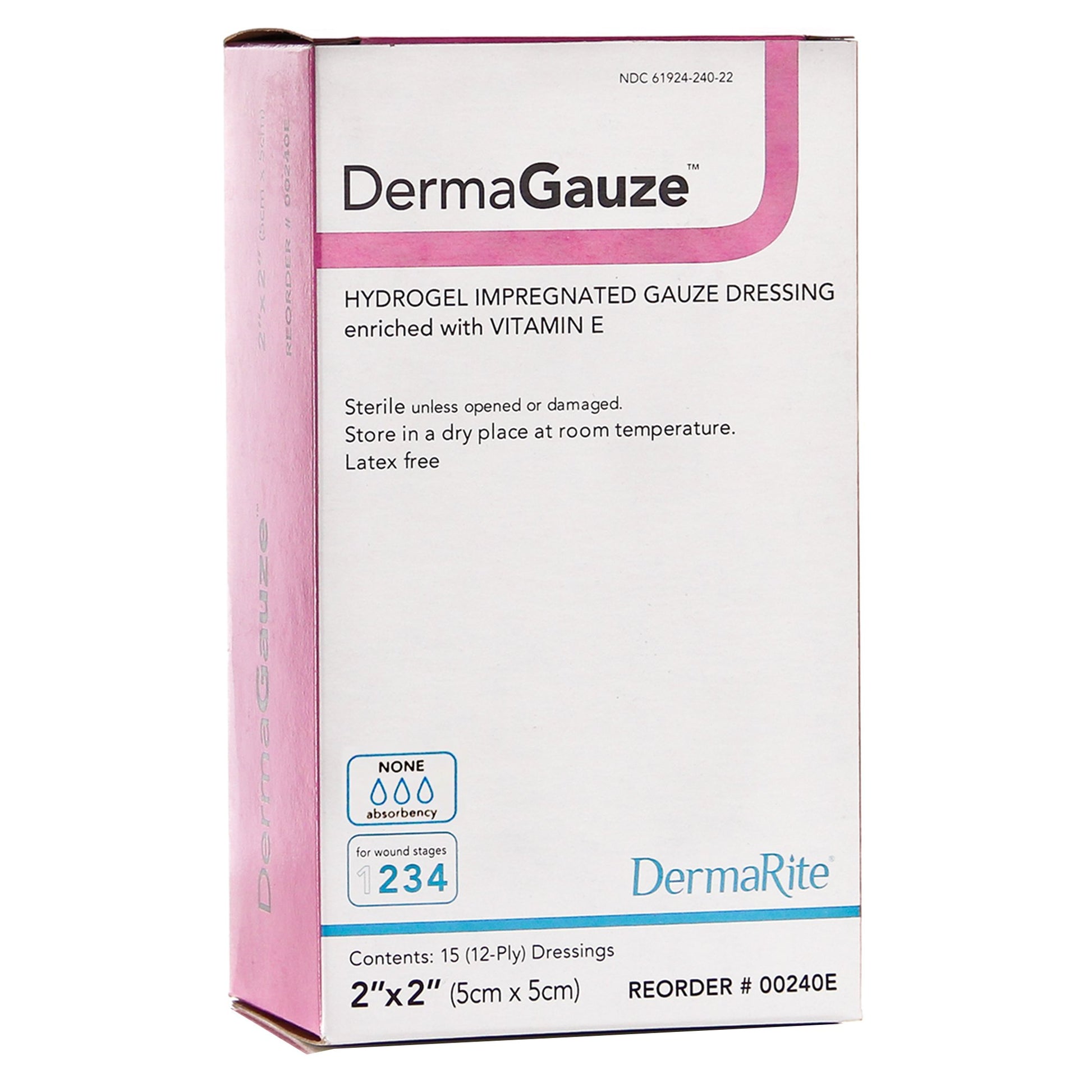 DermaGauze® Hydrogel Impregnated Gauze Dressing with Vitamin E 1 Each 