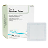 DermaRite® Gauze Adhesive Dressing White 3-3/5" x 4" 1 Each