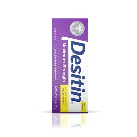 Desitin Maximum Strength tube packaging on a white background