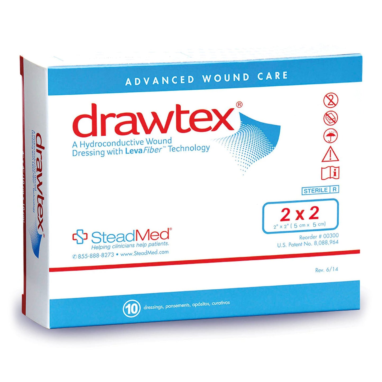 Drawtex® Nonadherent Dressing 2" x 2" 1 Each 