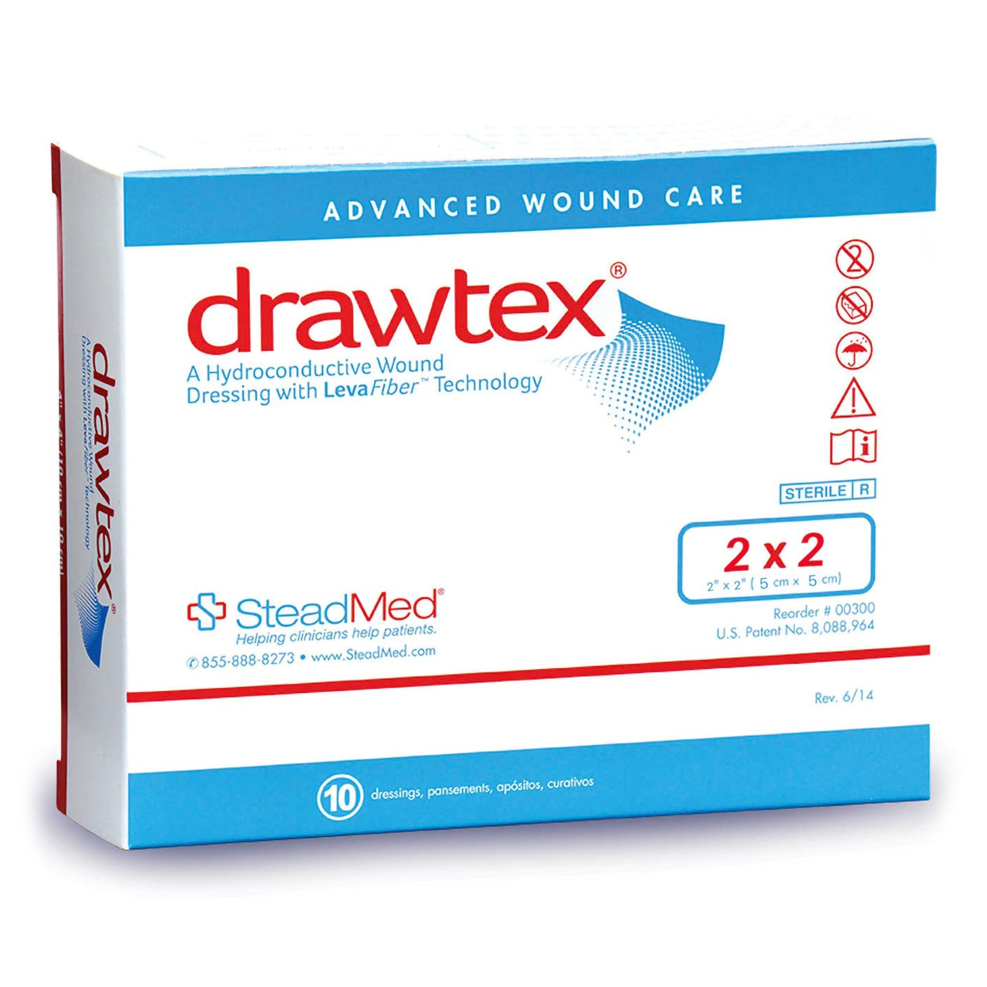 Drawtex® Nonadherent Dressing 2" x 2" 1 Each 