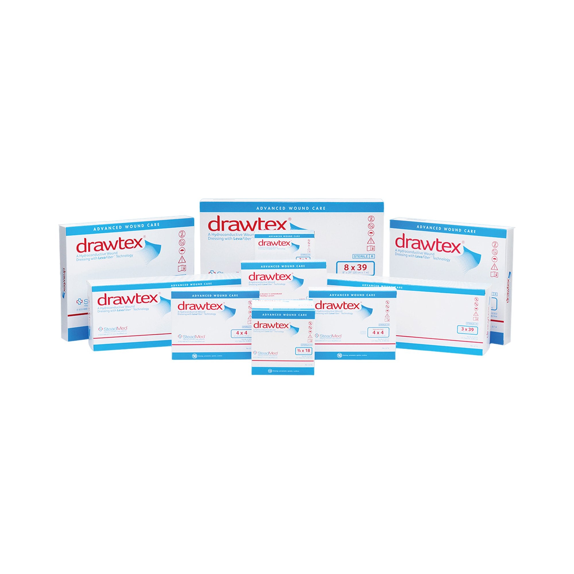 Drawtex Rope Packing Drawtex® Nonadherent Dressing, 2 x 2 inch