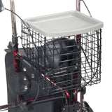 Drive Medical™ Deluxe 3 Wheel Rollator Flame Red 
