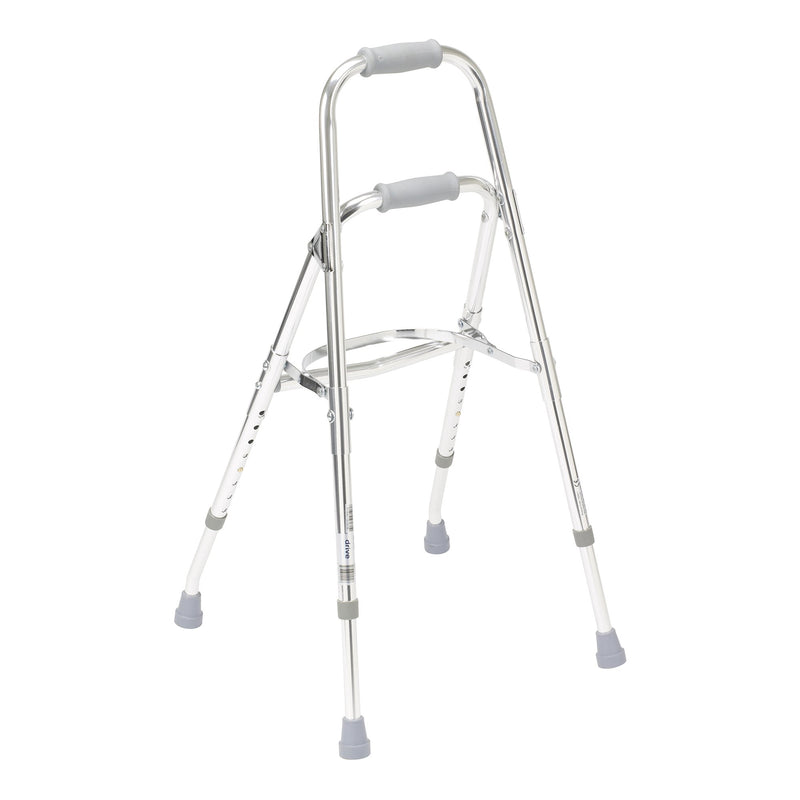 Drive Medical™ Hemi Aluminum Side Step Folding Walker 