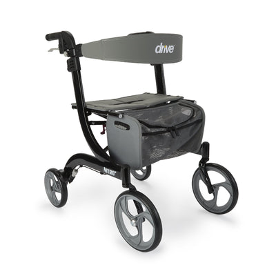 Drive Medical™ Nitro Four-Wheel Rollator Black 