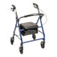 Drive Medical™ Steel Rollator with 6 Inch Wheels 