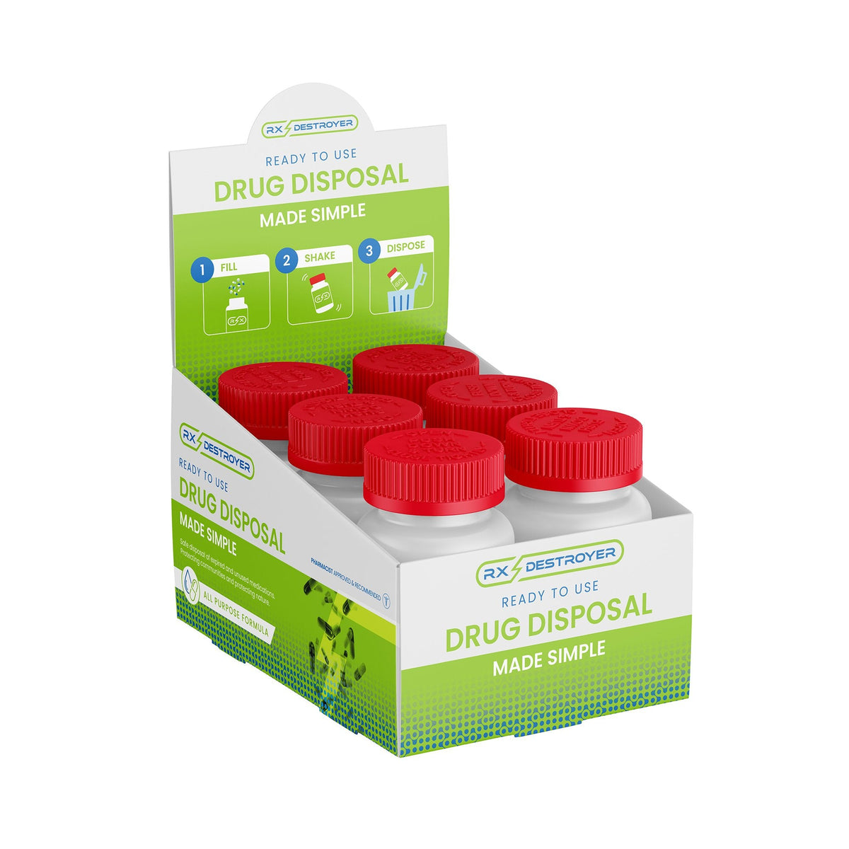 Drug Disposal System Rx Destroyer™ - All Purpose Case of 12 