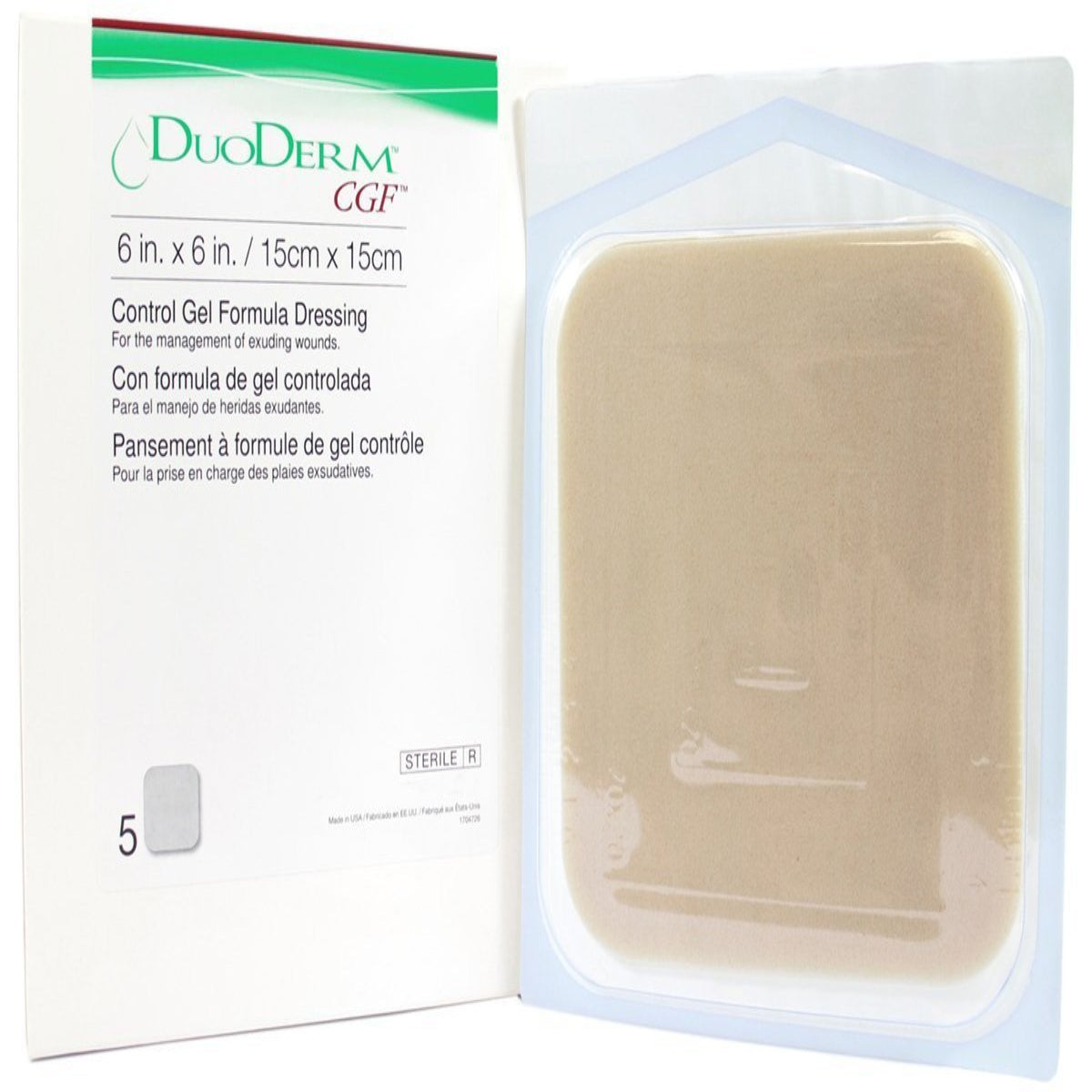 DuoDerm® CGF® Border Hydrocolloid Dressing 1 Each 