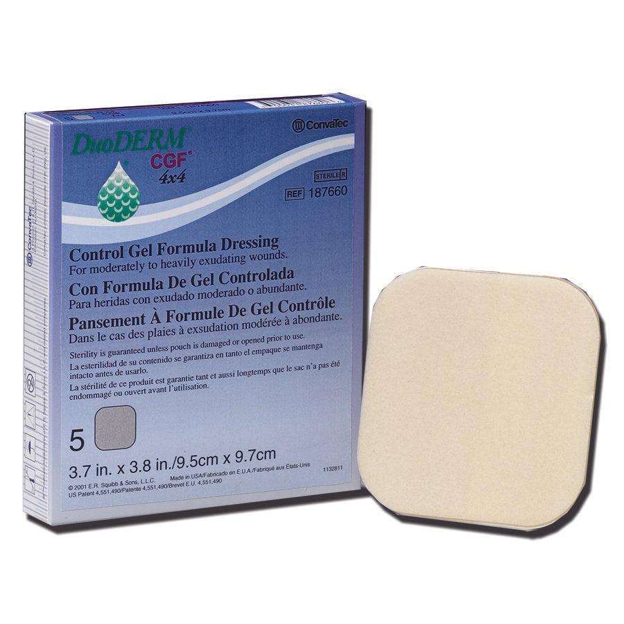 DuoDerm® CGF® Hydrocolloid Dressing 4" x 4" 1 Each 